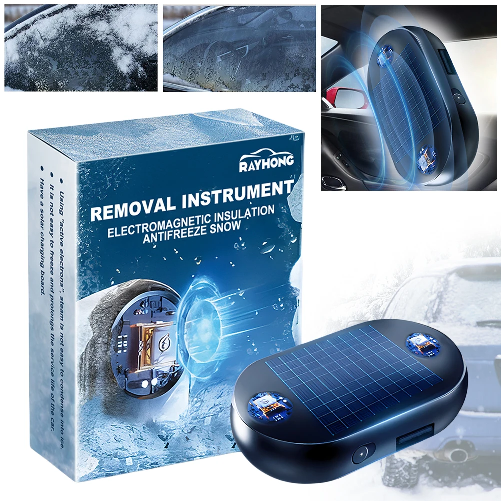 Solar/USB Electromagnetic Molecular Interference Antifreeze Snow Removal - £11.33 GBP+