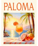 PALOMA COCKTAIL DRINK POSTER - CASSOLINO - KRUGERS POSTERS (18x24) - $19.00+