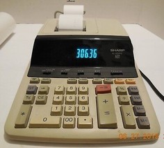 Sharp EL-2630PII 12 Digit Display Desk Calculator Adding Machine Two-Color - £38.27 GBP