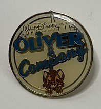 Walt Disney Pictures Presents Oliver &amp; Company Pin Lapel Hat 1980&#39;s Vintage - £9.40 GBP