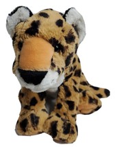 Leopard Stuffed Animal Wild Cat 13" plus 7" Tail Kohl's Cares Brown Spotted SA2 - $14.39