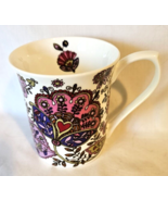 Ashdene Fine Bone Coffee Mug Fine Bone China Mug  Purple Flowers Chris C... - £10.38 GBP
