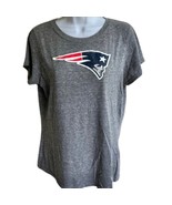 New England Patriots Distressed Gray Women’s T Shirt sz L Touch by Alyss... - $23.72 CAD