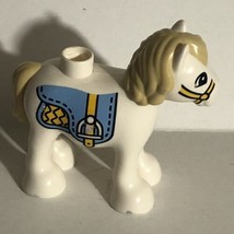 Lego Duplo Horse Figure toy White Carousel Piece - £3.82 GBP