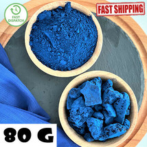 Moroccan Natural Blue Nila Powder &amp; Stone Original Skin Body Care 80G النيلة - £19.70 GBP