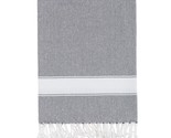 Bello Turkish Beach Towel, Soft Peskir Black, Handwoven Peshtemal, 39 x ... - £47.62 GBP