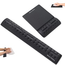 Univo Colos Black Wrist Rest Set For Keyboard Mouse Ergonomic Mouse Pad Wrist Su - £49.52 GBP