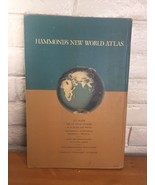 1947 Extra Large Hammond&#39;s New World Atlas - 20.5&quot;X 13.75&quot; - Hardcover - £69.73 GBP