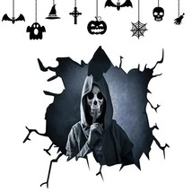  Skeleton Window Stickers Scary Skeleton  Ghost Grim  Wall Decals   Decorative S - £36.43 GBP