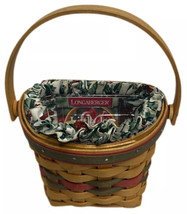 Vintage Longaberger 1998 Little Joy Basket Combo w/protector liner card Rustic - £17.10 GBP