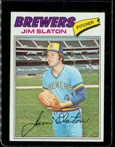 Vintage 1977 TOPPS Baseball Trading Card #604 JIM SLATON Milwaukee Brewers - £9.79 GBP