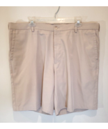 Peter Millar Crown Sport Performance Golf Shorts Beige Men&#39;s Size 40 Gre... - $18.00