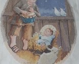 Janlynn COMPLETED Cross Stitch Sampler, The Little Drummer Boy Baby Jesu... - £23.18 GBP
