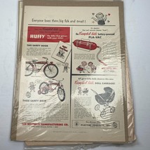 Campbell Kids Huffy Bike Ad 1950&#39;s advertisement - $9.46