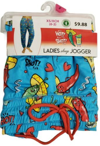 Primary image for Briefly Stated Ladies Jogger Pants Hot Shot Pajama Bottom NWT Size XS/XCH (0-2)
