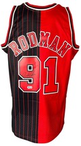 Dennis Rodman Unterzeichnet Chicago Bulls 1995-96 M&amp;N Hwc Swingman Jersy Bas ITP - £248.10 GBP