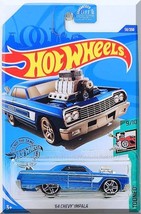 Hot Wheels - &#39;64 Chevy Impala: Tooned #9/10 - #58/250 (2020) *Blue Edition* - £1.98 GBP