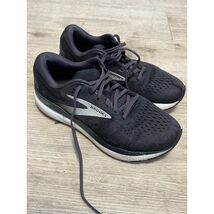 Brooks Ghost 16 Mens Running Shoes Black Silver Training Sneakers Sz 10 2E - $44.55