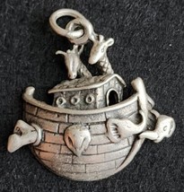 Mexico 925 Sterling Silver Noah&#39;s Ark Pendant - £29.81 GBP