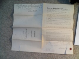 Vintage 1868 Philadelphia Pa Bond and Warrant Document Holmes George Bui... - £85.63 GBP