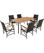 5/7-Piece Outdoor Dining Set with Acacia Wood Table-6 Pieces + - Color: ... - €733,52 EUR