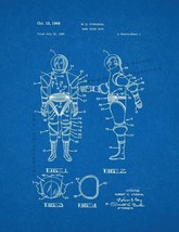 Hard Space Suit Patent Print - Blueprint - $7.95+