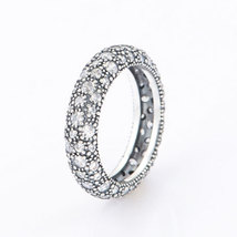 925 Sterling Silver Cosmic Stars with Clear Cz Ring For Women - £15.79 GBP