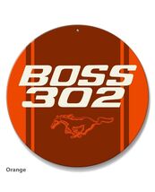 Ford Mustang Boss 302 Car Vehicle Logo Poster Metal Round Sign 8x8in Vin... - €21,47 EUR