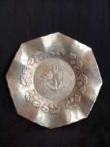 American Forging Tray Plate With Tulips , Hand Forged - $10.00