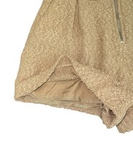 IRO Paris Teddi Shorts Beige Textured High Waist Pleated Size 36 US 2 NWT $325 image 2