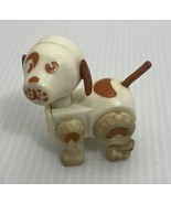 Fisher Price Little People Vintage White &amp; Brown Hex Screw Farm Dog #915... - £8.17 GBP