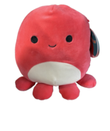 Squishmallow 8&quot; Veronica Octopus Soft Red Plush Anime Eyes Heart Valenti... - €12,77 EUR