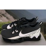 Nike Vapor Edge Speed 360 2 Mens Size 12 Football Cleats Black White DA5... - $74.25