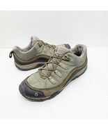 Oboz Juniper Trail Hiking Shoes Low Top  Mesh Leather Green Women's Sz 8.5 - $22.49