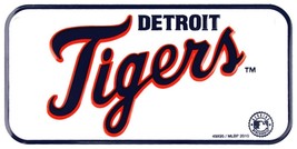 Detroit Tigers 3&quot; x 6&quot; Embossed Metal Novelty Bicycle Tag Bike Plate - £3.74 GBP