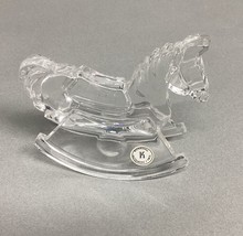 Bleikristall Lead Crystal (K) Handcrafted Austrian Rocking Horse Figurine - $735.03 MXN