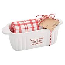 Mud Pie Much Holiday Mini Baker Set, 2 1/2&quot; x 7&quot; x 3&quot; | Towel 26&quot; x 18&quot; - £14.48 GBP