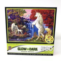 Master Pieces Glow in the Dark Unicorn Hidden Images Puzzle Dream World ... - $16.82