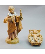 1991 Fontanini Joseph &amp; Baby Jesus Depose Italy Vintage 5&quot; Size Nativity - $474.98 MXN