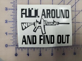 F**K around and find out USA Vinyl Decal Logo Car Window Sticker phone  - £1.97 GBP+