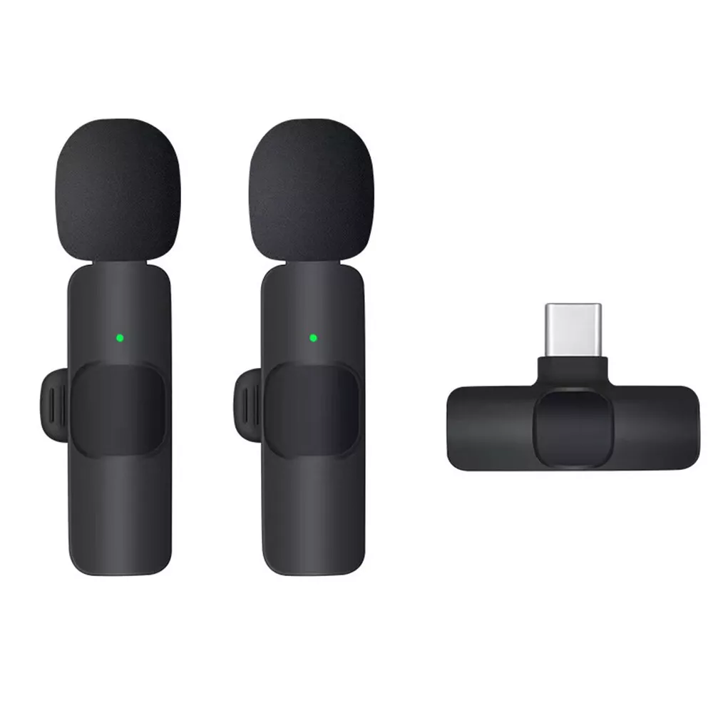 Lavalier Microphone Wireless Audio Video Recording Mini Mic For Android ... - $39.58 CAD