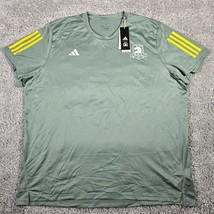 Adidas Boston 5K 2023 Shirt Mens 2XL XXL Green BAA Marathon - £22.93 GBP