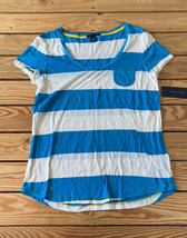 tommy hilfiger NWT $39.50 women’s stripe scoop neck pocket t Shirt  M blue d10 - £11.16 GBP