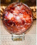 Fire Quartz Sphere with Stand Healing Crystal - $72.00