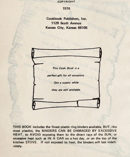 1976 Kitchen Kapers 1st Edition Cookbook Woman's Club Hawthorne New Jersey B62 Item image 4