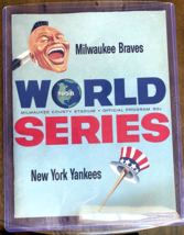 1958 world series program /card - £233.89 GBP