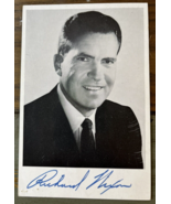 1960s Richard Nixon Signed Photo Vice President B/W 3.5 x 5.25 Card Stoc... - £137.70 GBP