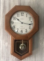 Howard Miller Dual Chime Oak Pendulum School House Wall Clock Katherine 620-112 - £100.99 GBP