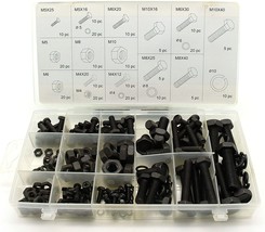 Heavy Duty Nut And Bolt Assortment Set Kit M4 M5 M6 M8 M10 By Tmax, 240 ... - £26.72 GBP