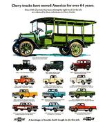Chevrolet Truck Evolution - 1918-1982 - Promotional Advertising Poster - £7.96 GBP+